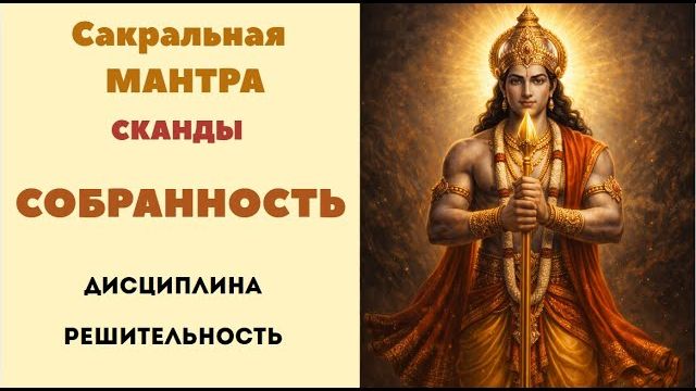 Сакральная Мантра Сканды Собранность.. Дисциплина. Решительность.