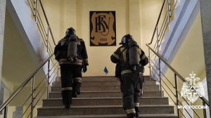 Пожарно-тактические учения на здании главного корпуса ВГУ