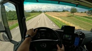 Видео дождливого дня от первого лица в | Грузовик за рулем