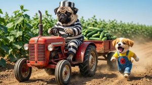 🔥🐶 Сбор огурцов Щенком превращается в настоящий Хаос! Он замечает Похитителя и пускается в погоню!