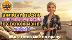 НА ДЕНЬ ПЕСНЮ #67 | Привлекающая изобилие ПЕСНЯ-АФФИРМАЦИЯ на богатство | «Богатство моё по праву!»