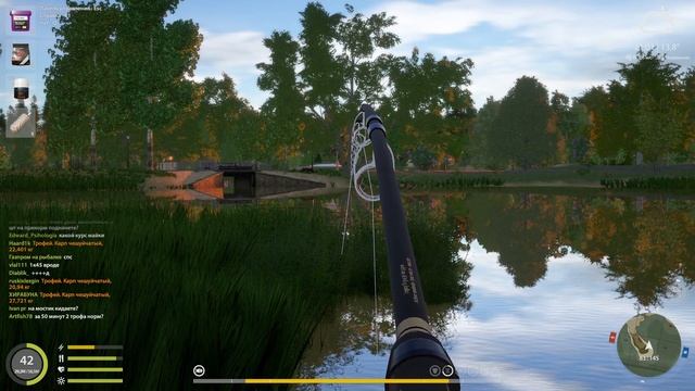 Карп зеркальный Трофей. был пойман на оз. Янтарка. смотреть онлайн