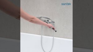 Смеситель для ванны Santek Рокс WH5A12014C001 универсальный, с душевым гарнитуром, хром