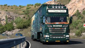 540 / ЕTS2 1.57 / SCANIA R620 SUPER / Взял груз в Грецию.