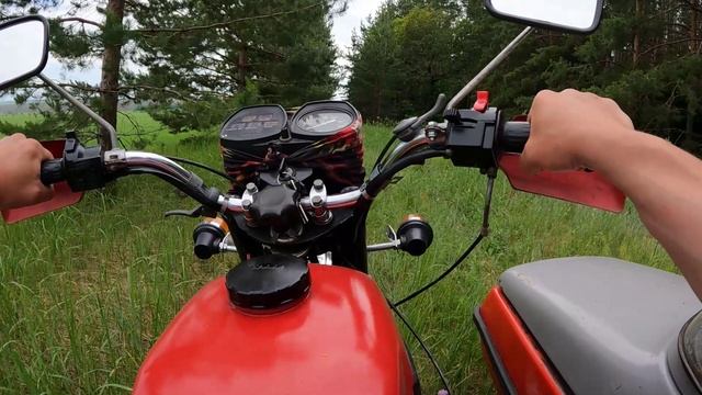 На мотоцикле в деревне 3