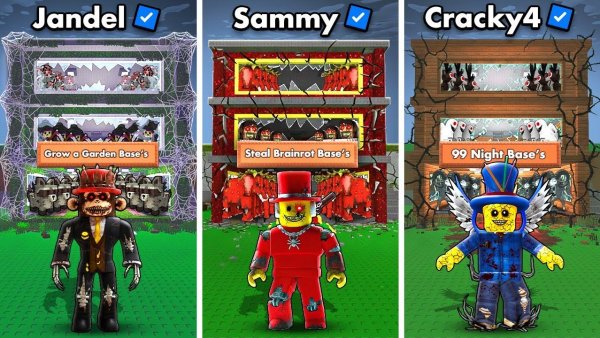 УКРАДИ БРЕЙНРОТ😱 ЗАШЁЛ НА ПРОКЛЯТЫЕ АККАУНТЫ РАЗРАБОТЧИКОВ SAMMY, Jandel Cracky4 в STEAL A BRAINROT