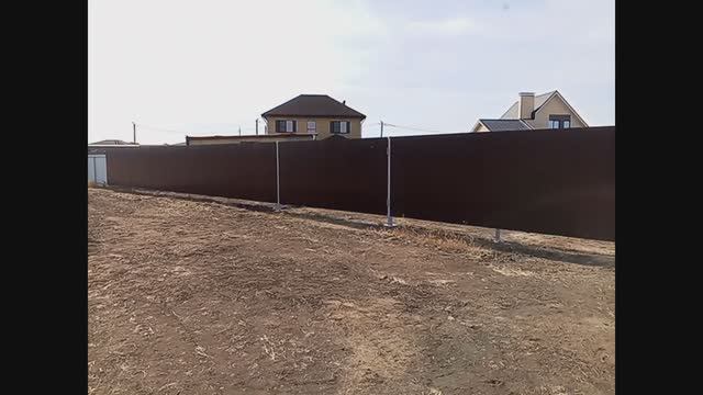 Сделал забор . Поэтапное видео работ . смотреть онлайн