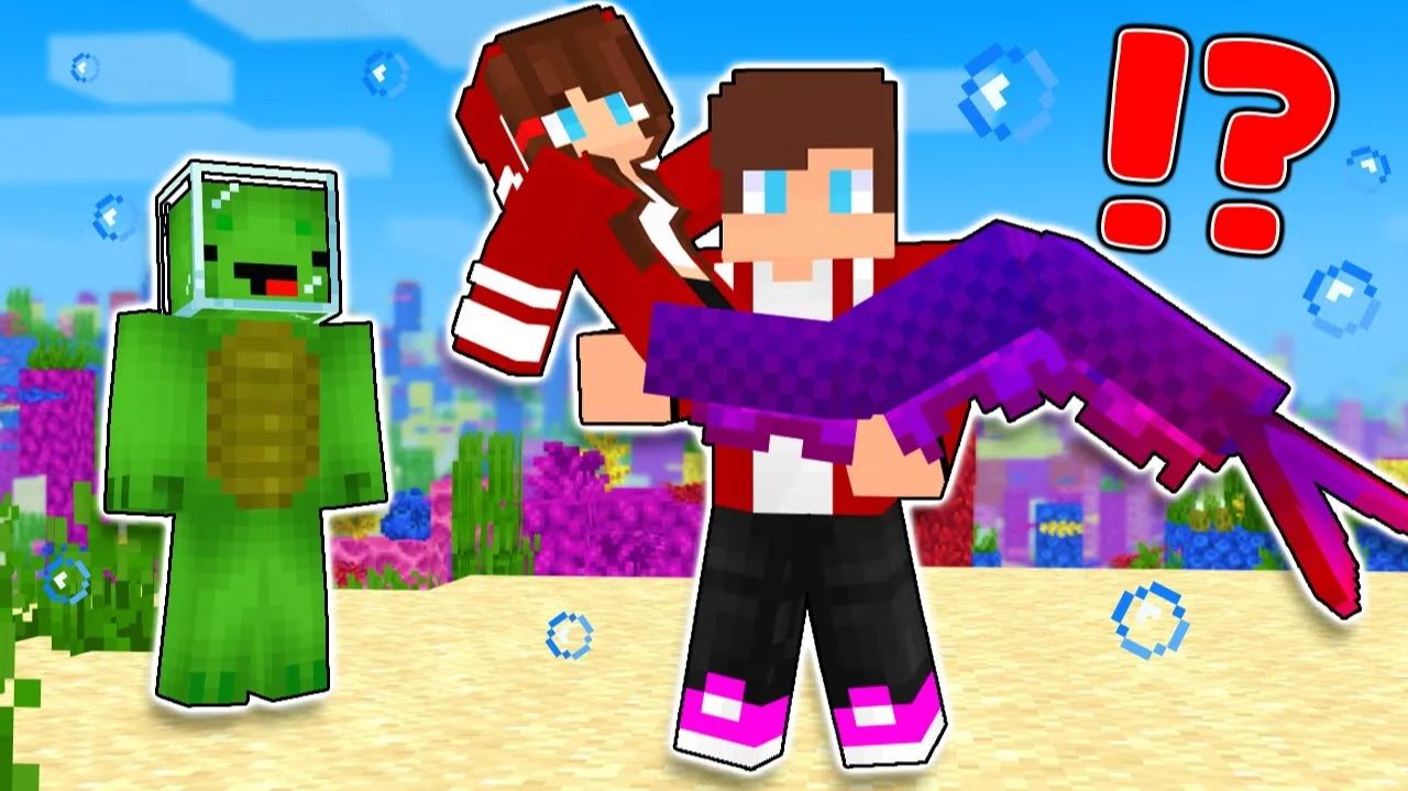 Сестра Джей Джей стала РУСАЛКОЙ?! Майнкрафт Мультик смотреть онлайн