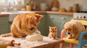 🌈МУЛЬТИКИ ДЛЯ ДЕТЕЙ , котята играют друг с другом в спокойной атмосфере дня ♥️