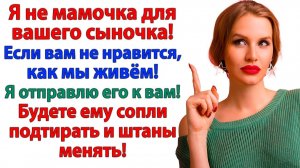 Ты испортила мне сына! Нет, я просто отмыла дом от его соплей! | Истории Из Жизни | Реальная История