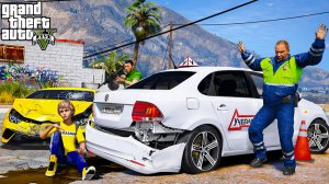 ОПЕРСКАЯ ЕЗДА В GTA 5 - ПОПАЛ В АВАРИЮ В АВТОШКОЛЕ! НЕ СДАЛ НА ПРАВА В АВТОШКОЛЕ! 🌊ВОТЕР