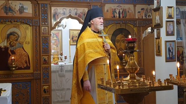 Партенит .Храм Благовещения Проповедь Игумина Никиты.01.02. 2026г