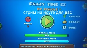 ПРОХОЖУ crazy time ez Harder мой новый хардест