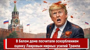 В Белом доме посчитали оскорблением оценку Лавровым мирных усилий Трампа