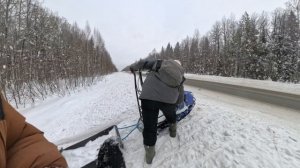 Покатушки по лесу на буксировщиках Ижтехмаш