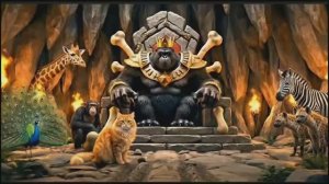 Мультфильм. Кинг Конг, битва за трон. Мультфильмы про джунгли.