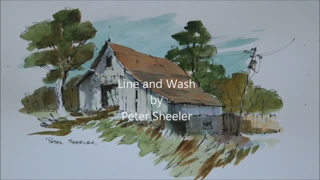 📹 A Line and Wash watercolour tutorial by Peter Sheeler, quick and easy style by Peter Sheeler смотреть онлайн