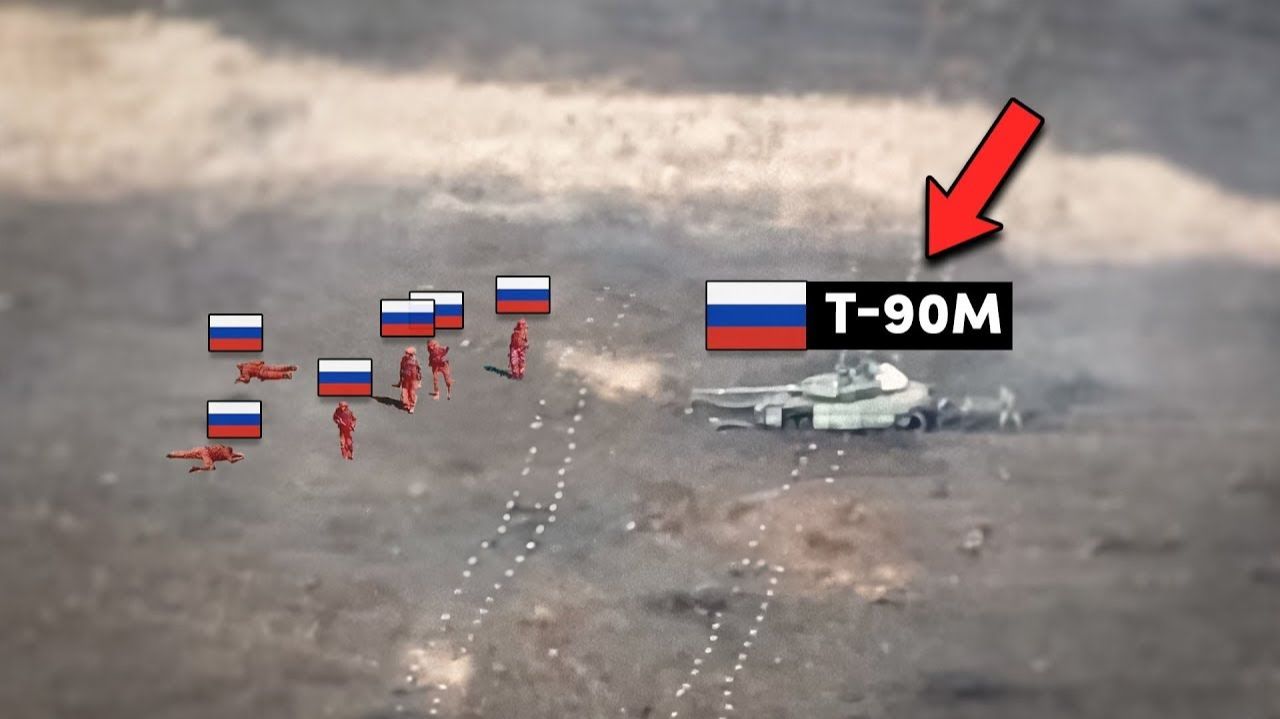 Окружены и в меньшинстве но T-90M внезапно появляется чтобы спасти российских смотреть онлайн