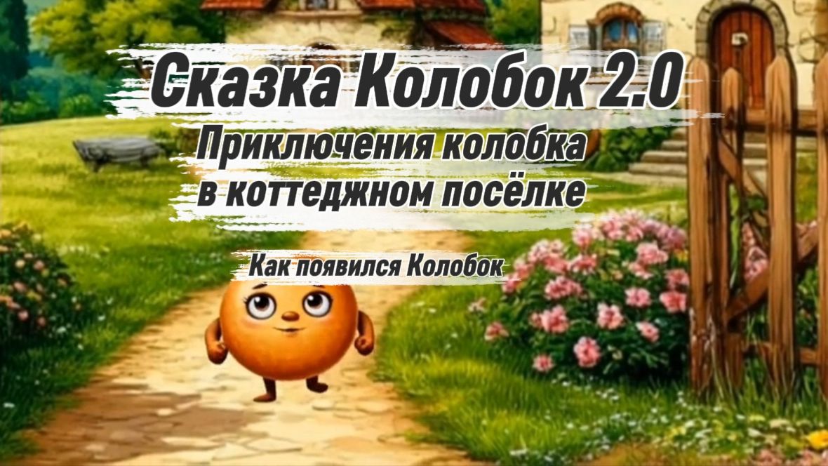 Сказка для детей - Колобок 2.0 🤗 Приключения Колобка в коттеджном посёлке I Как появился Колобок