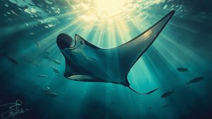 Зачем скатам нужны крылья: Удивительная эволюция подводных полетов!