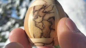 Шкатулка в зимнем парке на сосне