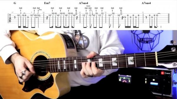 ТОП 10 СОЛО НА АКУСТИЧЕСКОЙ ГИТАРЕ. Уроки Гитары. Ноты и Табы для Гитары