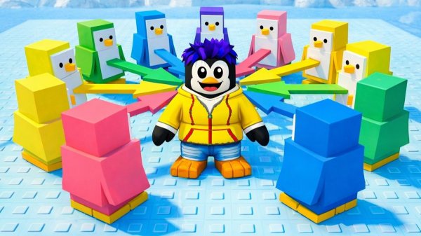 ТОЛЬКО ОДИН ПИНГВИН ОСТАНЕТСЯ В ЖИВЫХ! НОКАУТЫ В ROBLOX