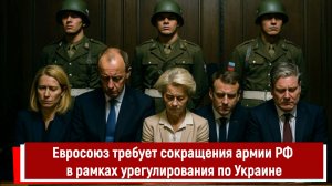 Евросоюз требует сокращения армии РФ в рамках урегулирования по Украине