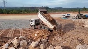 Filling Pit Water By Mountain Rock