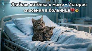 Любовь котенка к маме – История спасения в больнице 💔🐱