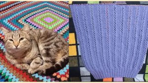 Продвижение пледа и начало моей кофточки