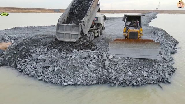 Строительство, засыпка , дорога на озере очередной обзор смотреть онлайн