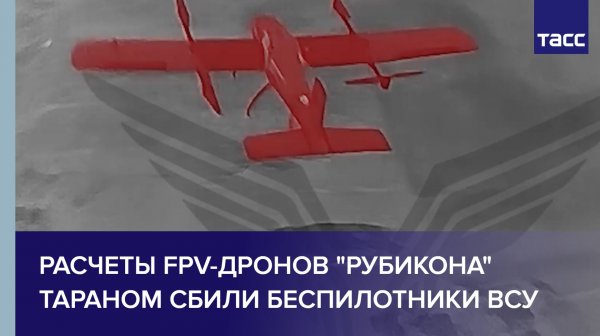Расчеты FPV-дронов "Рубикона" тараном сбили беспилотники ВСУ