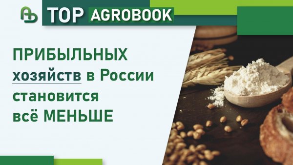 Прибыльных хозяйств в России становится всё меньше | TOP Agrobook: обзор аграрных новостей