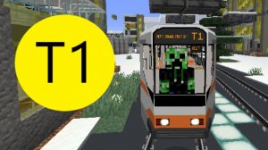 Майнкрафт, 1 трамвай в городе Новоград!