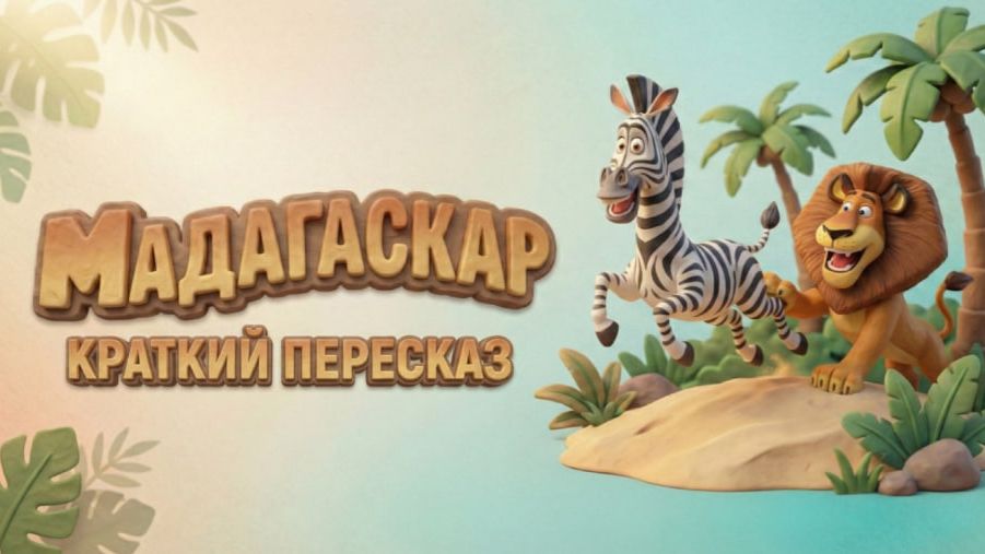 Мадагаскар (2005) краткий пересказ: Весь сюжет за 5 минут! 🦁🦓 Побег, Голод и Суши смотреть онлайн