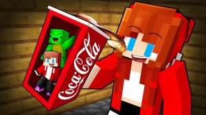 Джей Джей и Майки стали крошечными и спрятались внутри Coca-Cola - Анимация для Майнкрафта