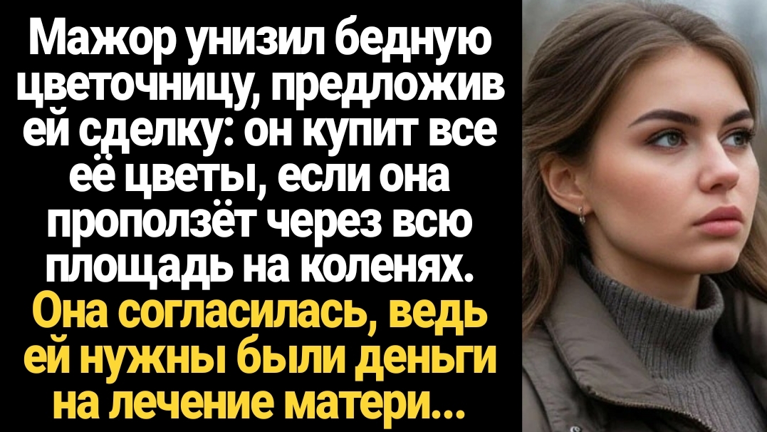 ИСТОРИИ ИЗ ЖИЗНИ/Мажор унизил цветочницу, предложив ей сделку, чтобы она проползла на коленях по пло смотреть онлайн