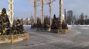 ВДНХ, обзорная прогулка по территории. Волшебство зимы на ВДНХ. Каток на ВДНХ.