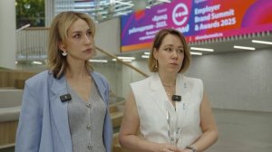 Интервью с Шушаковой Анной и Шкруниной Дарьей, ИТ-холдинг Т1, после награждения.