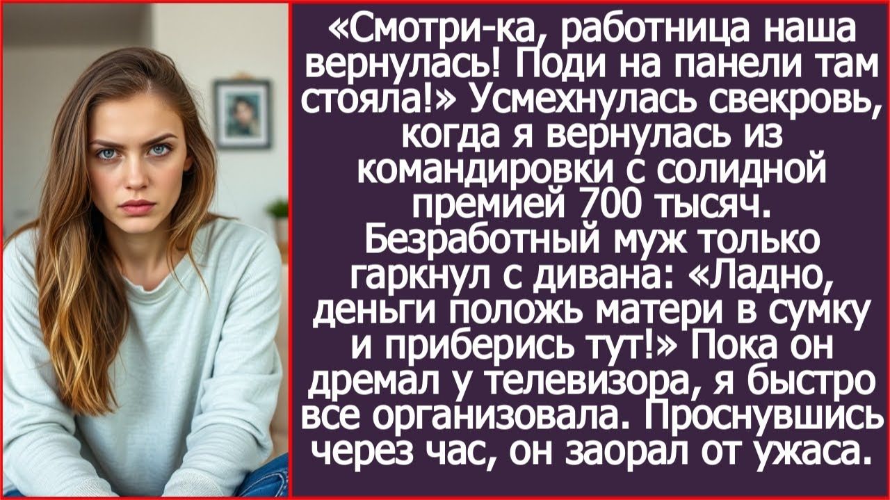 «Смотри-ка, работница наша вернулась! Поди на панели стояла!» | ИСТОРИИ ИЗ ЖИЗНИ | АУДИО РАССКАЗЫ смотреть онлайн