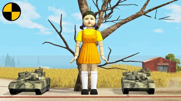 Squid Game BeamNG Drive Red Light Green Light