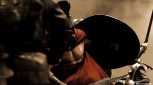 "300 спартанцев" (2007) Первый день боя против армии персов.