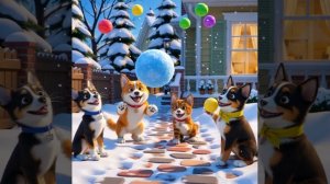 Собачки против кошечек: снежная битва! ❄️