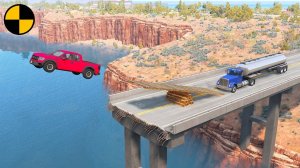 Cars vs Broken Bridge #2  BeamNG.Drive