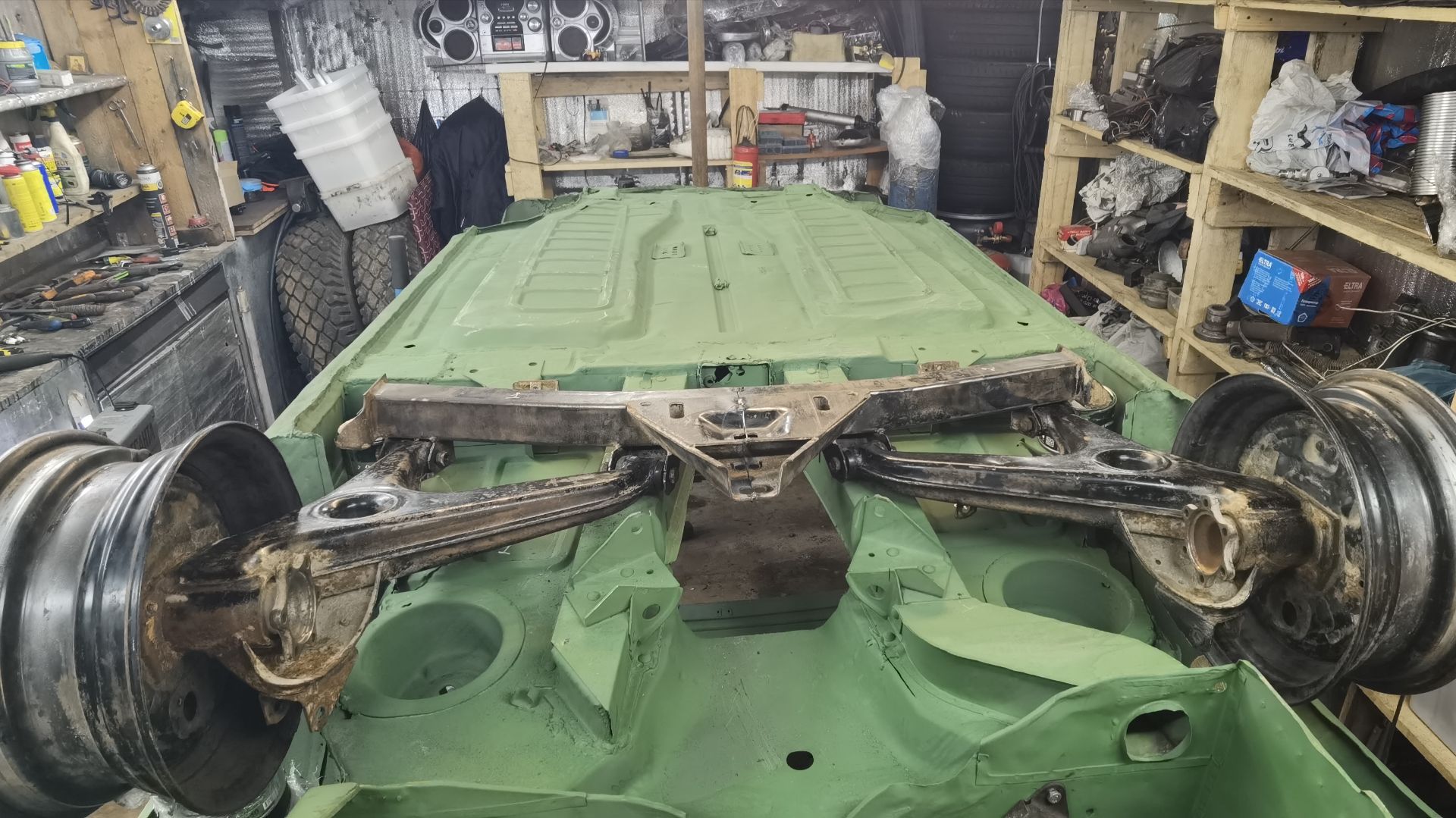 Установка задней балки Bmw на заз 965