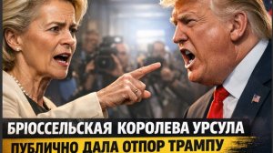 Хватит! брюссельская королева Урсула публично дала отпор Трампу