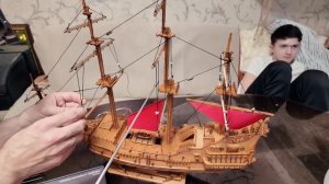 Собираем модель парусника
