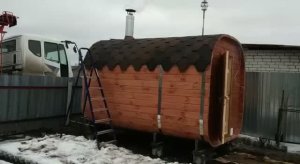 Баня бочка «Квадро» 3 метра купить на Бору.