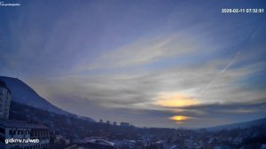 Рассвет 11 февраля в Пятигорске. Смотреть вебкамеру онлайн